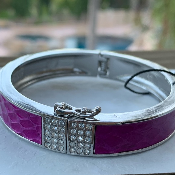 Ann Taylor Jewelry - Ann Taylor Magenta Rhinestone Bracelet